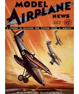 Model Airplane News  Hawker Furies - July 1932 - Magazine Cover Poster - £26.37 GBP