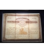 Vintage 1915 Church Membership Certificate - FIRST PRESBYTERIAN OF CLEVE... - $33.53 CAD