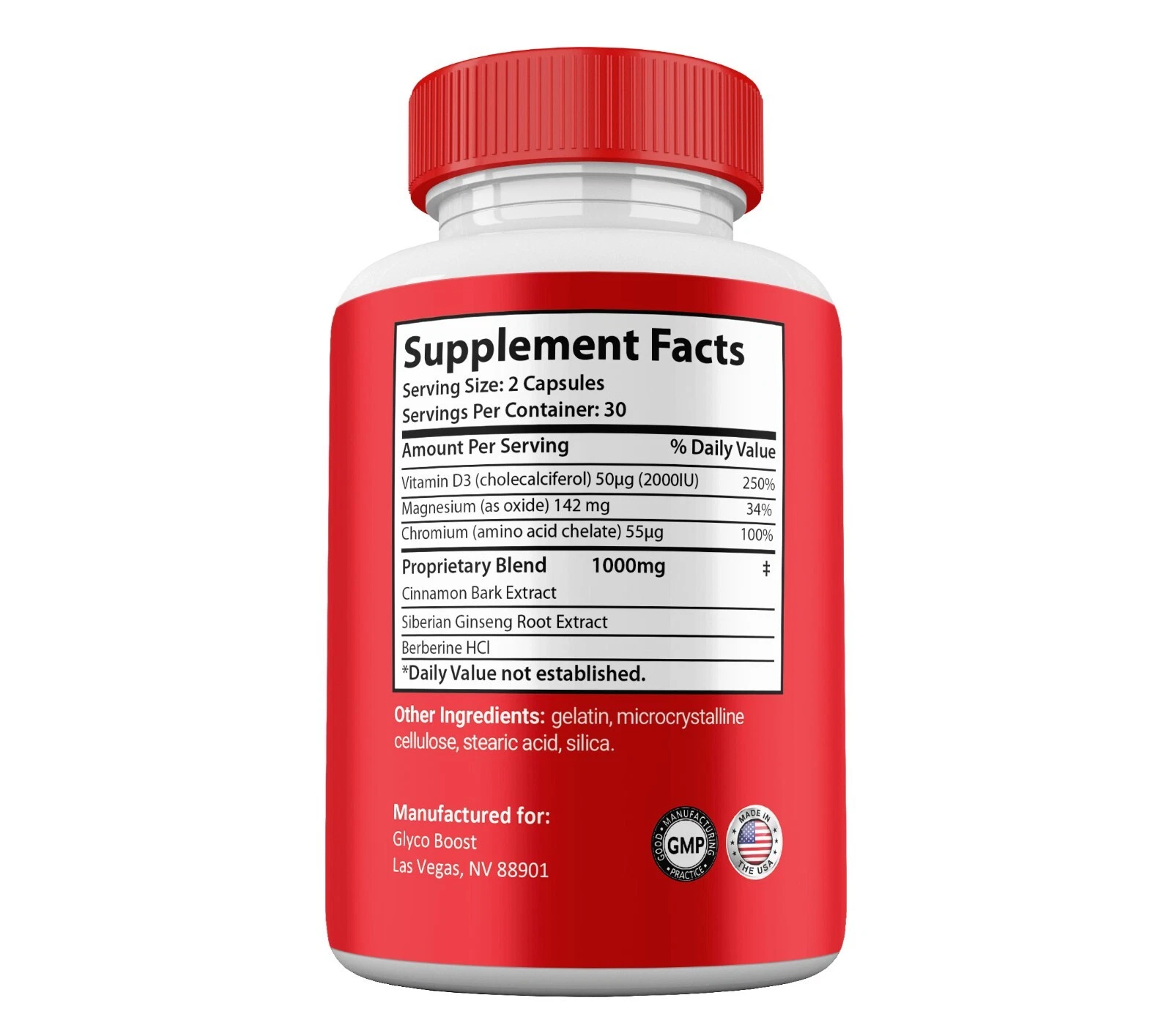 GlycoBoost Capsules – Max Strength Blood Sugar Support (1-Pack) Item image 2