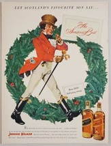 1951 Print Ad Johnny Walker Red &amp; Black Scotch Whiskey Imported by Canad... - £16.54 GBP