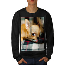 Wellcoda Chihuahua Dog Cute Mens Sweatshirt, Resting Casual Pullover Jumper - £23.76 GBP+