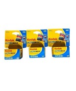 Kodak Ultramax 400 35mm 135/24 Color Camera Film 3-Pack Expired 09/2017 - €21,28 EUR
