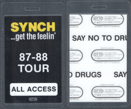 Synch OTTO Laminated All Access Pass from the 1987-88 Get the Feelin&#39; To... - £6.87 GBP