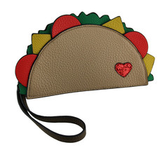 Zeckos Taco Bout Love Food Friendly Taco Shaped Purse with Removable Wrist Strap - £27.13 GBP
