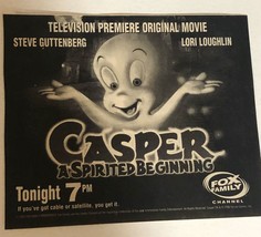 Casper A Spirited Beginning TV guide Print Ad Steve Gutenberg Lori Loughlin  TV1 - £4.84 GBP