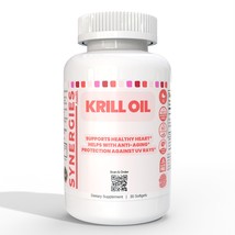Antarctic Krill Oil 500mg Supplement Contains Omega-3 Fatty Acids, Phospholipids - £17.49 GBP