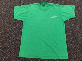 Vintage Single Stitch KELLY TEMPORARY SERVICES Shirt XL Green Made USA D... - $8.56