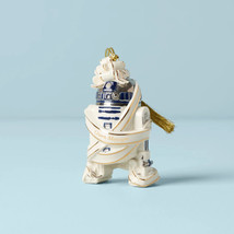 Lenox Disney R2-D2 Star Wars Droid Ornament Figurine White Bow Christmas NEW - £32.25 GBP