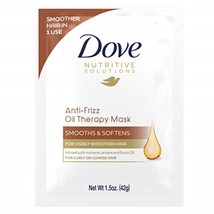 New Dove Anti-Frizz Oil Smooth Hair Mask, 1.5 oz - £5.26 GBP