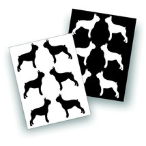 12X Boston Terrier Dog Vinyl Decal Sticker for Car Truck Windshield or B... - £10.83 GBP