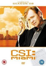 CSI Miami: The Complete Season 8 DVD (2011) David Caruso Cert 15 6 Discs Pre-Own - £38.72 GBP