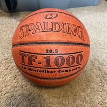 Spalding TF-1000 Ball Basketball 28.5 ZK Microfiber used girls women&#39;s g... - $14.00