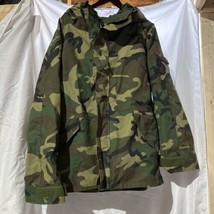 US Army BDU Cold Wet Weather ECWCS Woodland Goretex Parka Jacket XL Regular - £87.46 GBP