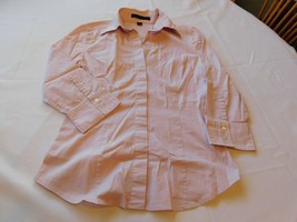 Express Design Studio women&#39;s 3/4 sleeve Button Up Blouse shirt Size S Small GUC - £12.15 GBP