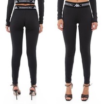 NWT Kappa x Shadow Hill Sanke Leggings Black White with Side Stripe S - $651.00 MXN