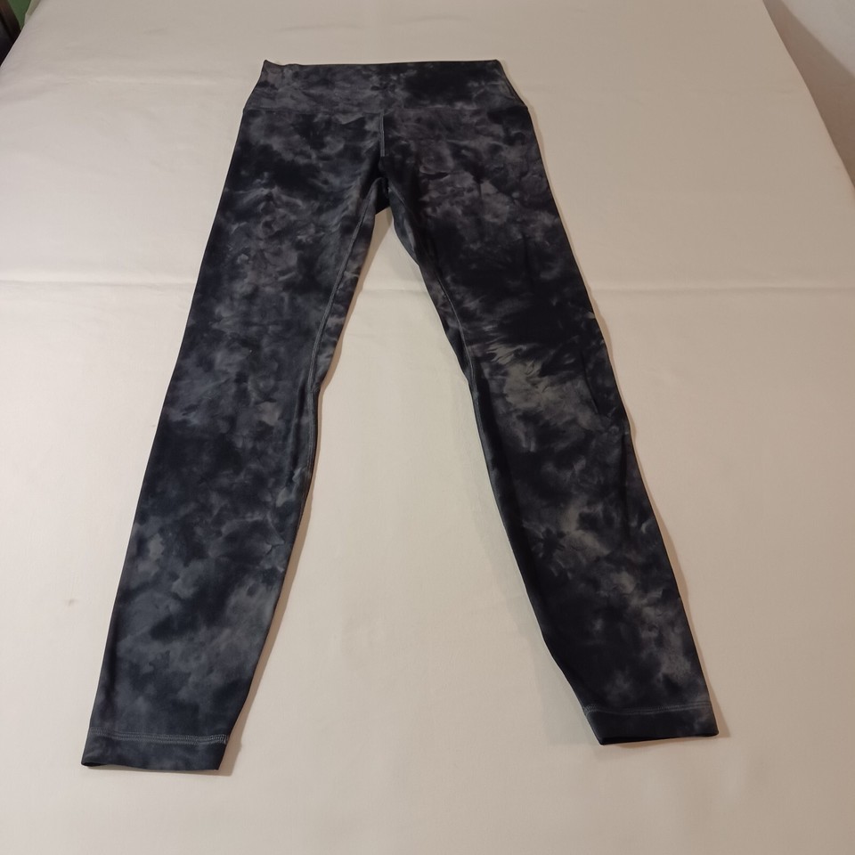 Lululemon Leggings RN106259 Z4 Women 6 Dyed Black & Gray Athleisure Yoga 26×28.5 Item image 8