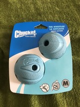 Chuckit! The Whistler Ball Dog Toy Medium (Pack of 2) Both are Blue - £9.32 GBP