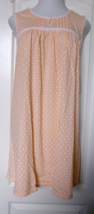 Croft and Barrow Orange Pol-ka Dot Sleeveless Nightgown Size  3X - £15.90 GBP