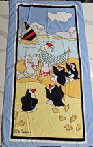 Vintage Terrimondo 1984 Beach Penguins Vs. Seals Beach Volleyball 55x28&quot;... - £23.49 GBP