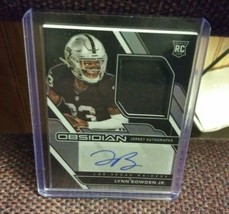 2020 Panini Obsidian Lynn Bowden Jr. Rpa Rookie Jersey Patch Auto /150 - $16.82