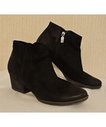 Blondo Leather Ankle Boots Womens 9 M Black Valli Waterproof Nubuck Side... - £34.18 GBP