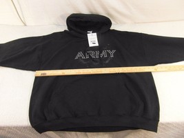 New With Tags Life Signs US Army Black Silver Pullover Sweatshirt Hoodie... - £19.78 GBP