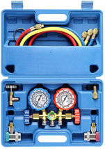 3 Way AC Diagnostic Manifold Gauge Set for Freon Charging, Fits R134A R12 R22 an - £74.03 GBP