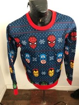 Men Small Pull Over Sweat Shirt Marvel Comics Super Heros New With Tags Nwt - £6.54 GBP