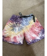 ONLY NY ~RIVER~ 7&quot; SHORTS ~XL~ TIE DYE hiking/trail/water/swim/belted/st... - £43.89 GBP