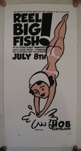 Large Fish Reel Screen Print Diver Cooking Cleveland Poster July 8-
show... - $89.86
