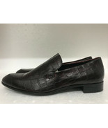 Vagabond Frances Dark Red Burgundy Embossed Leather Loafers Shoes EU42 US10 UK9 - $49.99