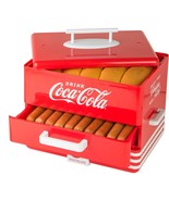 Extra Large Diner-Style Coca-Cola Hot Dog Steamer And Bun Warmer, 24 Hot... - £56.88 GBP