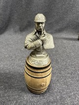 Rare Vintage Sherlock Holmes Pewter 4.5” Bottle Stopper Sherlockian Estate Find - £44.36 GBP