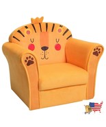 Sofas And Armchairs Kids Armrest Lion Upholstered Sofa Orange - £101.84 GBP