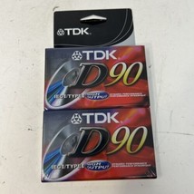 2 PACK TDK D90 Blank Audio Cassette Recording Tape 90 Minutes NEW!!!  - £4.06 GBP