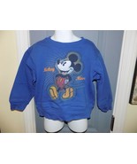 Disney Store Exclusive Mickey Mouse Blue Sweatshirt Size XXS (2/3) Youth... - £13.45 GBP