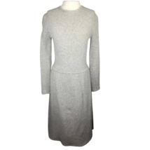 Vintage 80s Gray Lambswool and Angora Sweater Dress Size Small  - $54.45