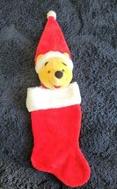 Disney Store Pooh Plush 3D Winnie The Pooh Christmas Stocking - £11.99 GBP