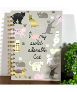 Cat Themed Notebook I Love My Sweet Adorable Cat 6.25 x 8.5 Spiral 240 p... - $12.59