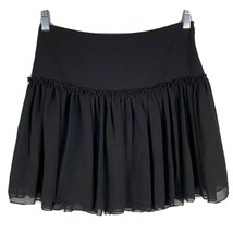 Banana Republic Skirt Shirred Drop Waist 2 Black Lined Side Zipper New - $35.00