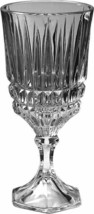 3 Vintage Fostoria Heritage Clear Crystal Wine Goblets stem Excellent - £27.15 GBP