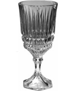 3 Vintage Fostoria Heritage Clear Crystal Wine Goblets stem Excellent - £26.65 GBP