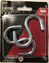 Ace Hardware Zinc 160 lbs. S-Hook 2-3/4&quot; (Pack of 2) - £2.08 GBP