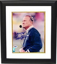 Barry Switzer signed Dallas Cowboys 8x10 Photo Custom Framed- PSA Hologram - £86.52 GBP