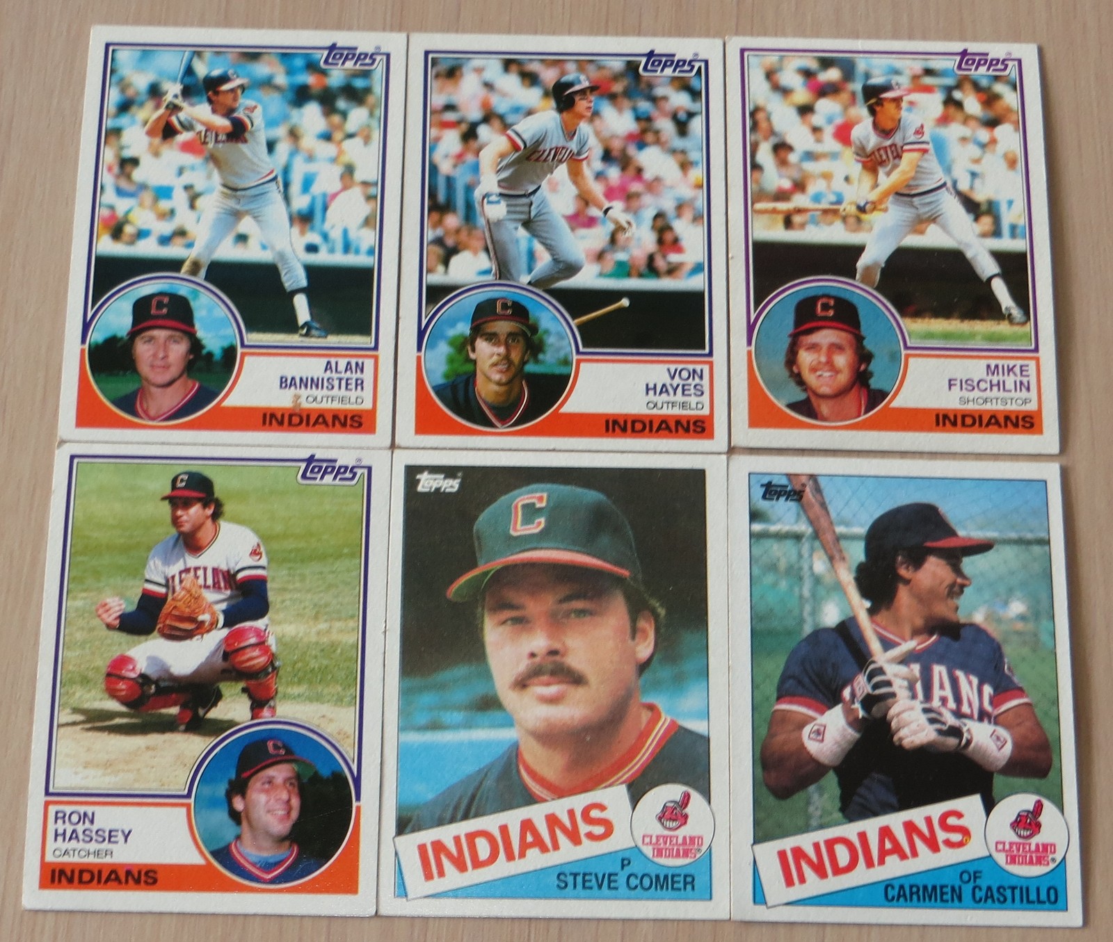 Primary image for Topps 1983 Alan Bannister and 5 plus Indian Baseball cards set # 57