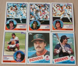 Topps 1983 Alan Bannister and 5 plus Indian Baseball cards set # 57 - $1.29