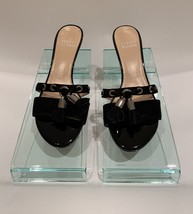 Stuart Weitzman Black Patent Leather Slides Women&#39;s 5M - £59.19 GBP