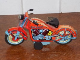Vintage Harley Davidson Tin Friction Toy Motorcycle - €160,41 EUR