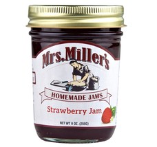 Mrs Millers Homemade Strawberry Jam 9 oz. (3 Jars) - £22.91 GBP