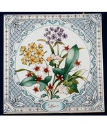 3 1981 Avon Love Ceramic Floral Tiles 6x6 Cinquefoil Gillyflower Sorrel ... - £5.98 GBP